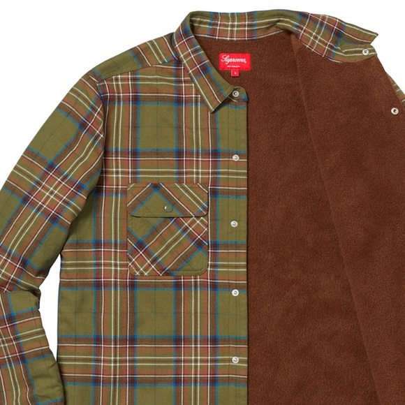 supreme plaid shirt